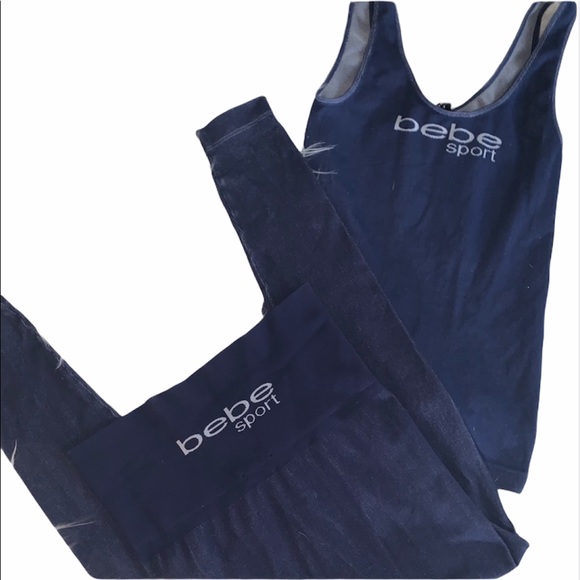 Bebe seamless set of leggings & tank top - Picture 1 of 6